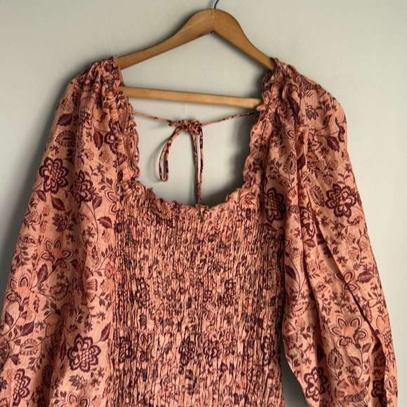 FREE PEOPLE SMOCK IT TO ME MINI DRESS SMALL - Picture 5 of 12